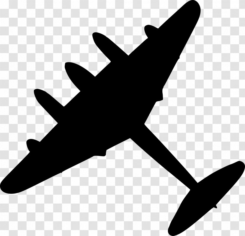Airplane Bomber Fighter Aircraft Clip Art - Propeller - Mosquito Transparent PNG