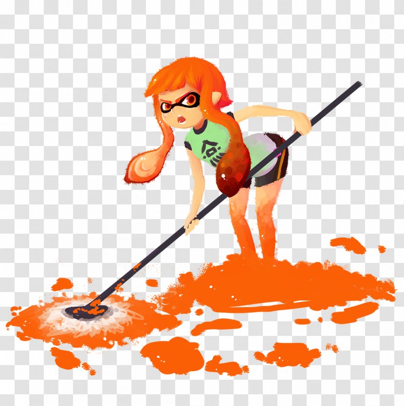 Splatoon 2 Fan Art - Orange - Blue Diapers Transparent PNG