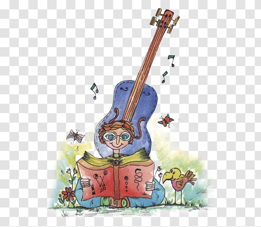 Violin Cartoon Character Fiction Transparent PNG