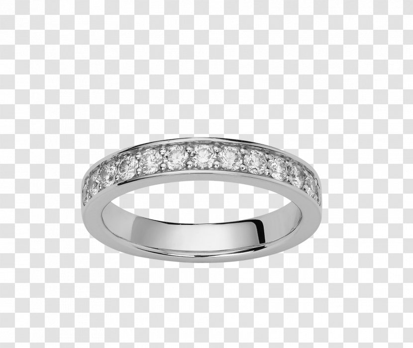 Wedding Ring Jewellery Białe Złoto Diamond - Body Jewelry Transparent PNG