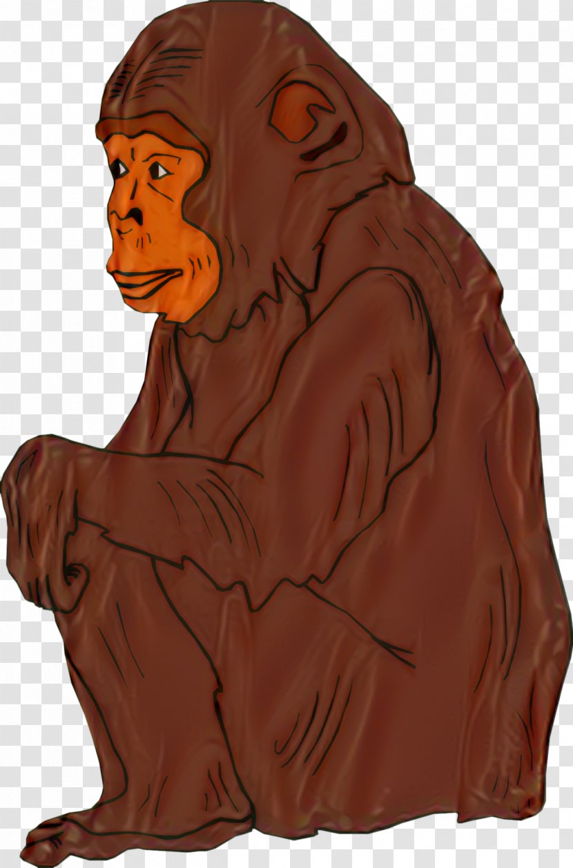 Ape Chimpanzee Simian Clip Art Orangutan - Human Transparent PNG