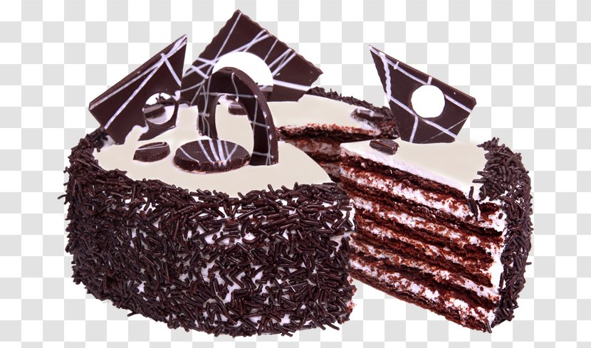 Chocolate Cake Torte Wedding - Baked Goods Transparent PNG