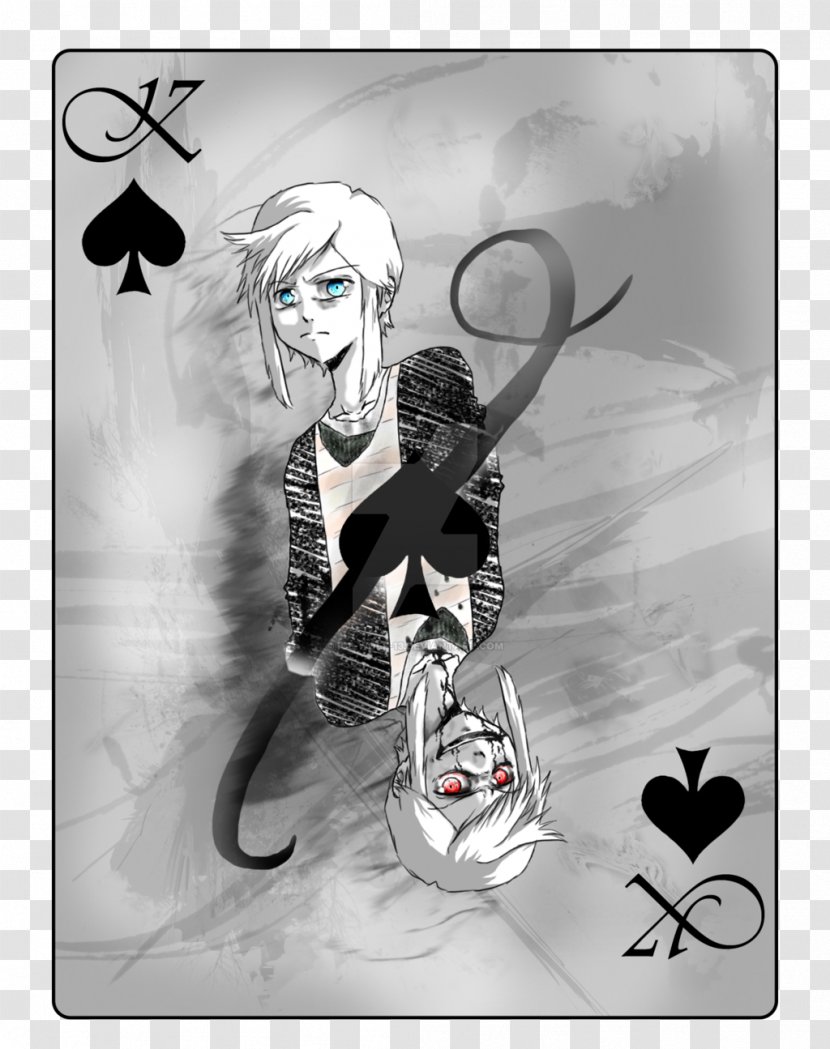 Drawing DeviantArt Digital Art King - Jack Queen Spade Playing Cards Transparent PNG
