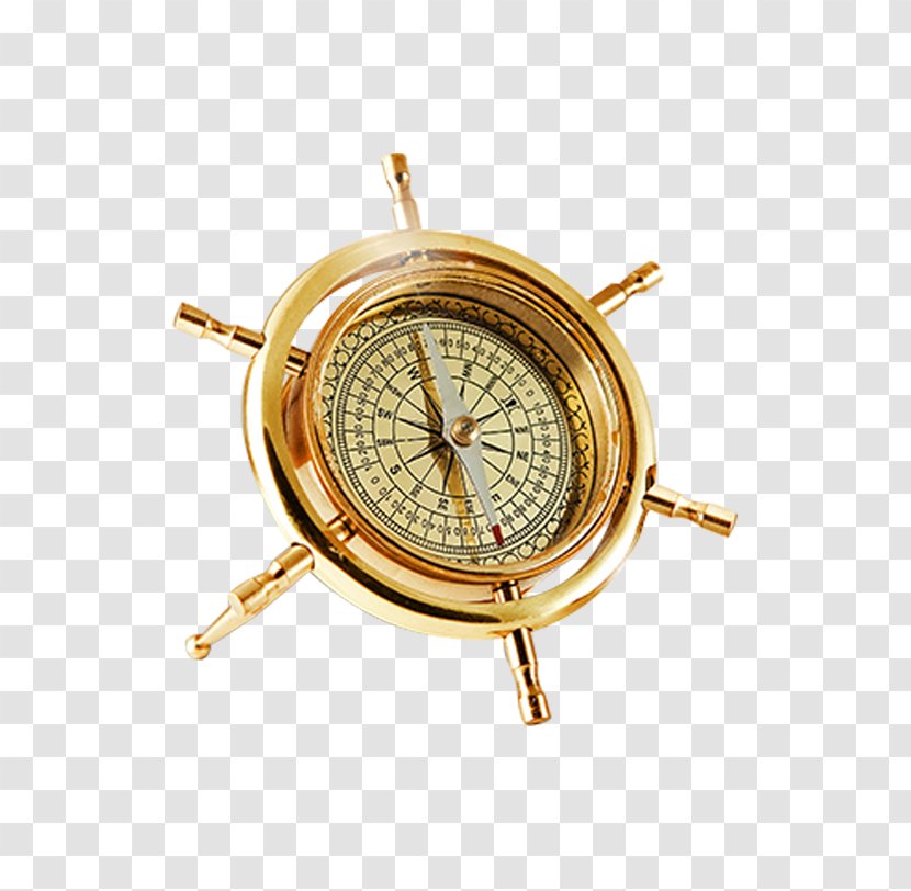Stock Photography Compass Royalty-free - Compass,Code Table,Gold,metal Transparent PNG
