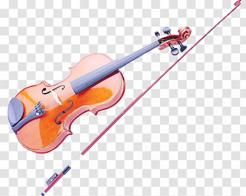 Violin Musical Instrument Bow String - Silhouette Transparent PNG