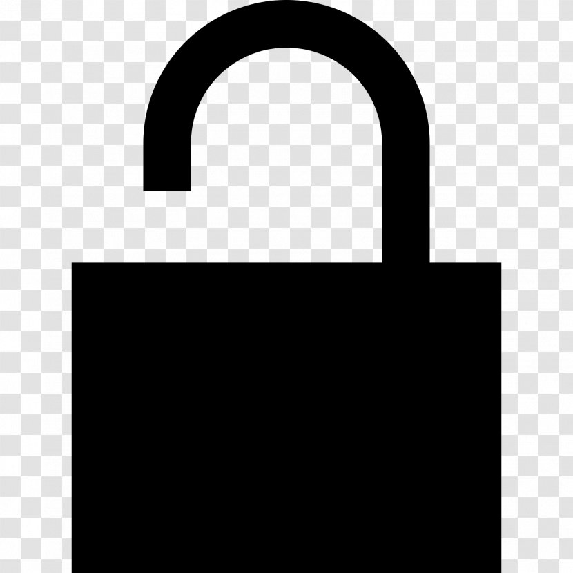 Padlock - Black And White - Hardware Accessory Transparent PNG