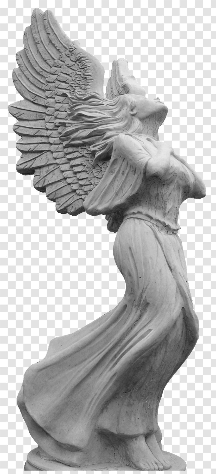 Classical Sculpture Black And White Monochrome Photography Stone Carving - Statue Transparent PNG