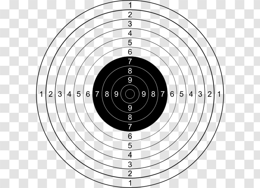 ISSF 25 Meter Center-fire Pistol Shooting Sport Target 50 - Silhouette - Tree Transparent PNG