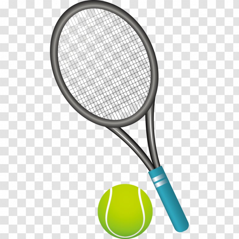 Tennis Ball Racket - Rackets And Graphics Transparent PNG
