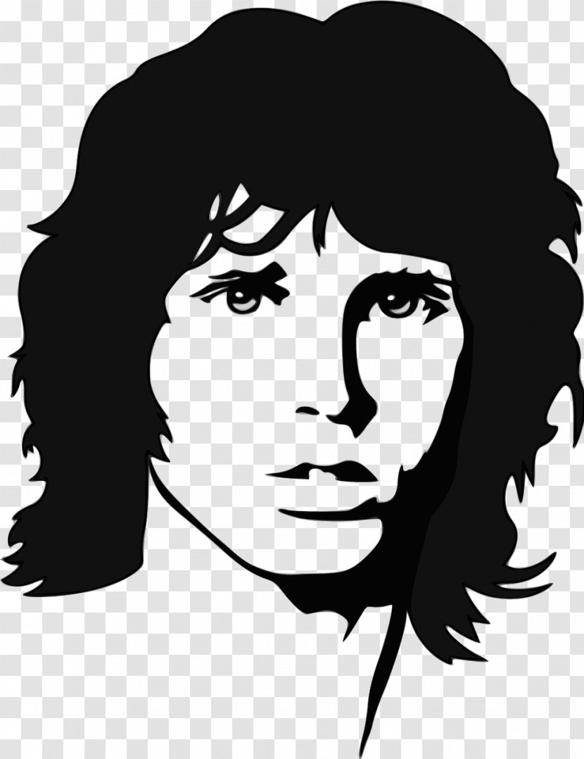 Jim Morrison Psychedelic Rock The Doors Image Musician - Tree - Black And White Guns N Roses Logo Transparent PNG