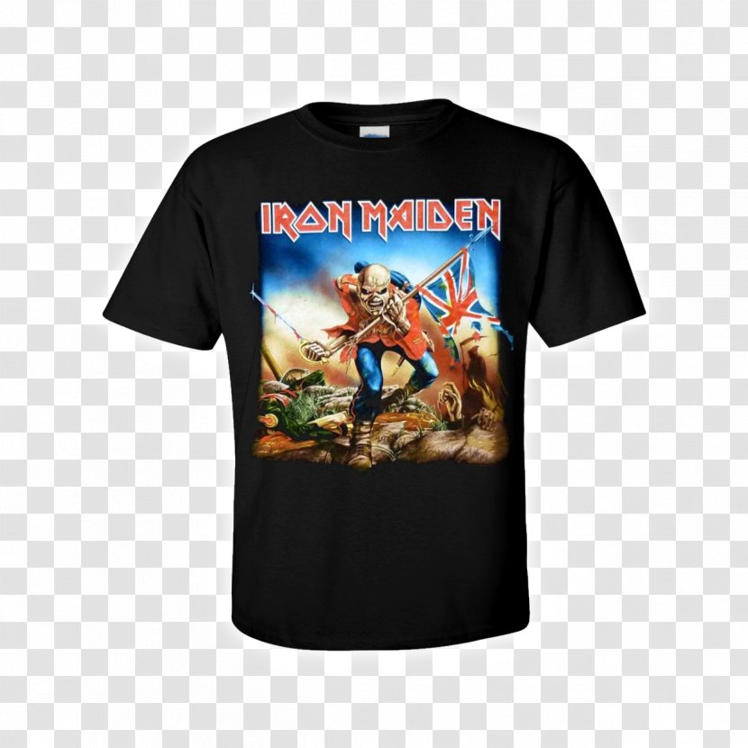 T-shirt Iron Maiden The Trooper (Live Long Beach Arena) - Heavy Metal Transparent PNG