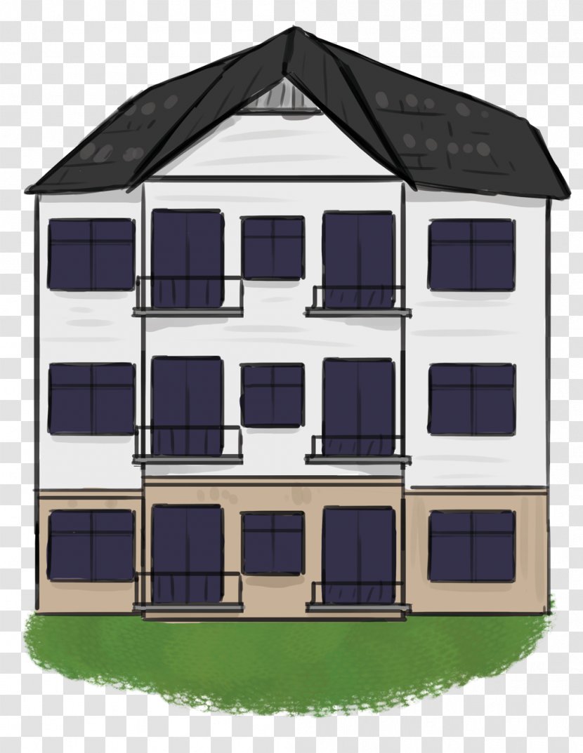 Facade House Elevation Shed Purple - Roof Building Transparent PNG