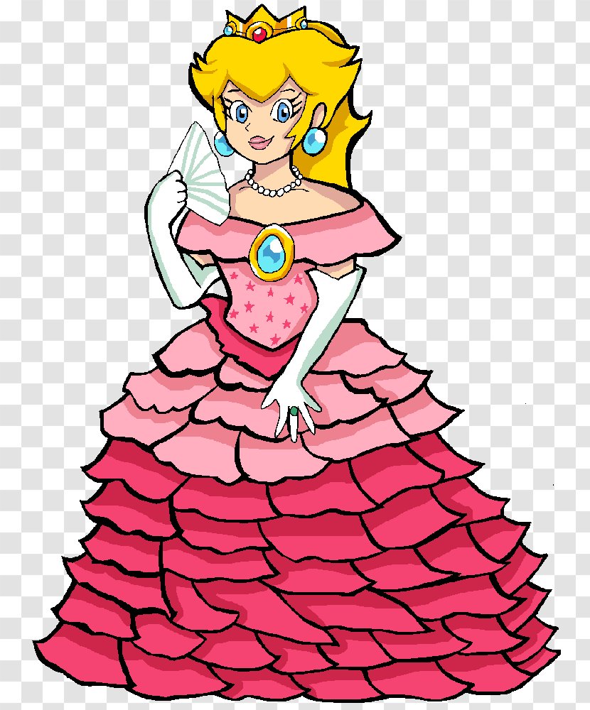 Princess Daisy Peach Dress Luigi Cosplay - Clothing - Background Transparent PNG