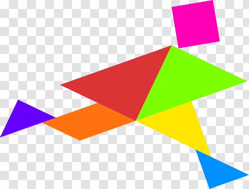 Tangram Puzzle Game Clip Art - Love Birds Transparent PNG