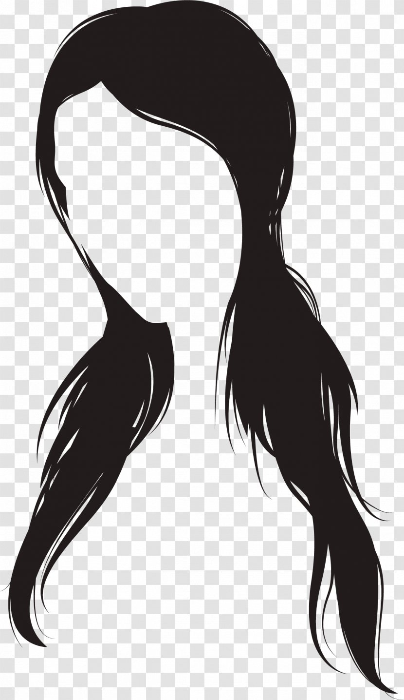 Hairstyle Euclidean Vector - Water Bird - Fashion Female Transparent PNG