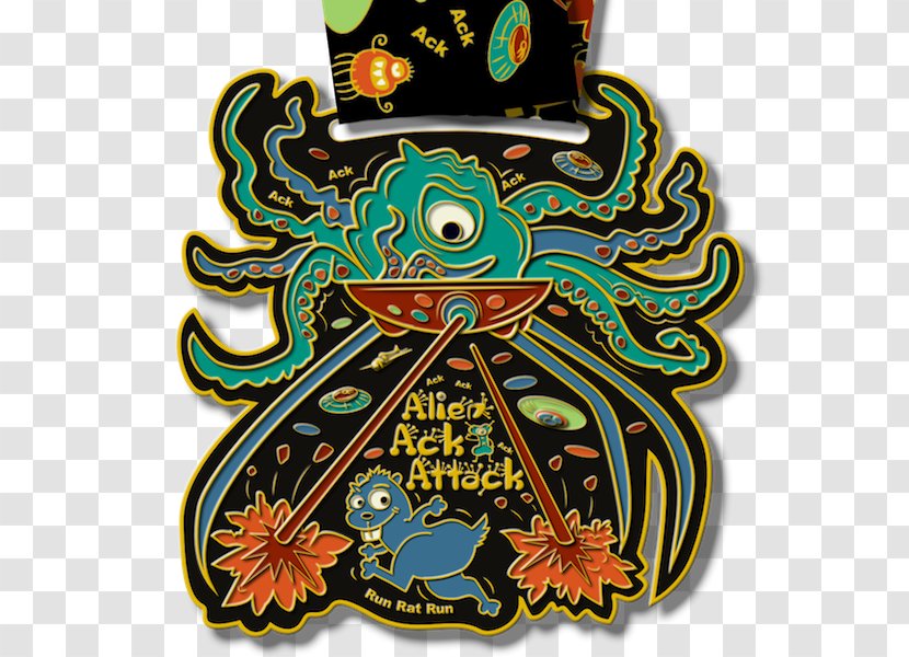 Medal Extraterrestrial Life RunDisney Running Alien Invasion - Angry Birds Attack Movie Transparent PNG
