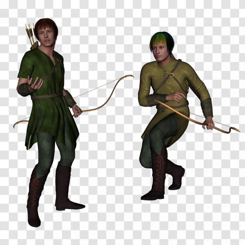 Bow And Arrow - Archer - Figurine Fencing Transparent PNG
