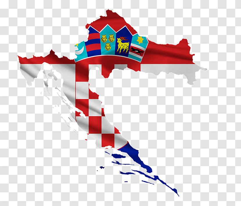 Flag Of Croatia Dubrovnik Novska Dalmatia - Map Transparent PNG