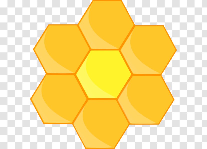 Honey Bee Honeycomb Clip Art - Beehive Transparent PNG