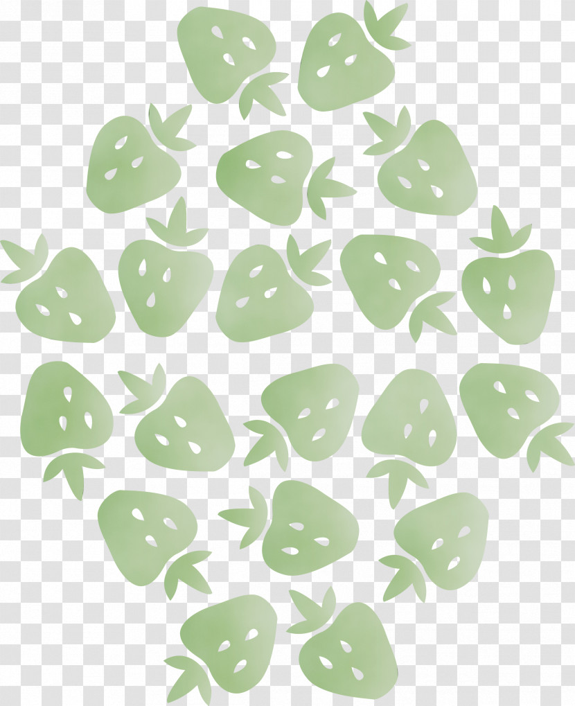 Leaf Pattern Green Petal Font Transparent PNG