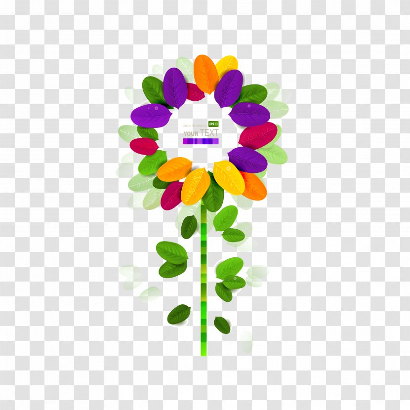 Flower Art Illustration - Graphic Arts - Colorful Flowers Download Transparent PNG