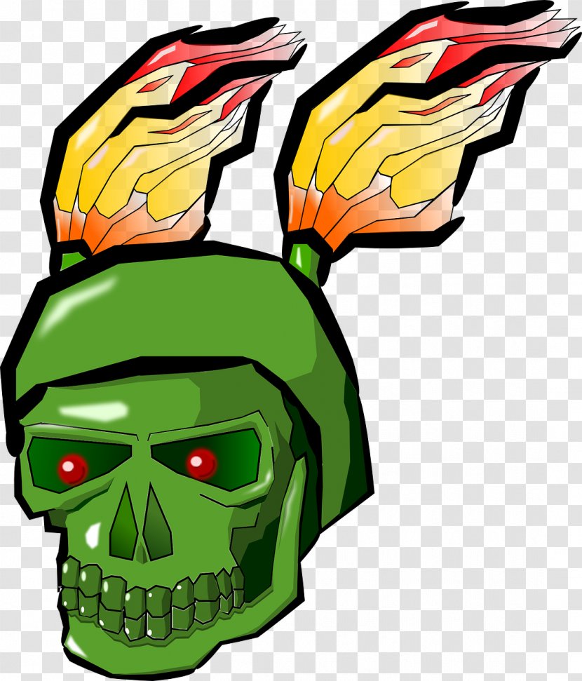 Skull Flame Fire Clip Art Transparent PNG