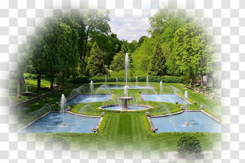 Garden Fountain Giardino All'italiana Compton Acres Park Transparent PNG