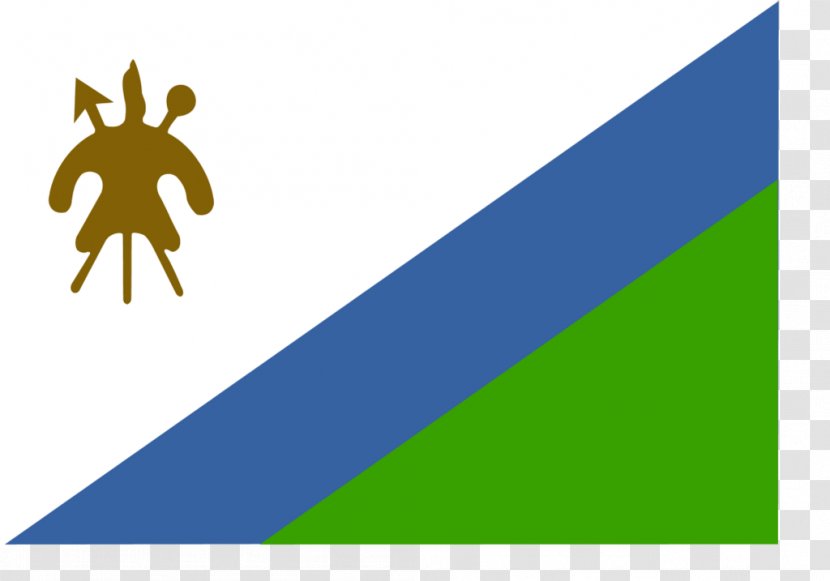 Flag Of Lesotho Clip Art National - Wikimedia Commons Transparent PNG