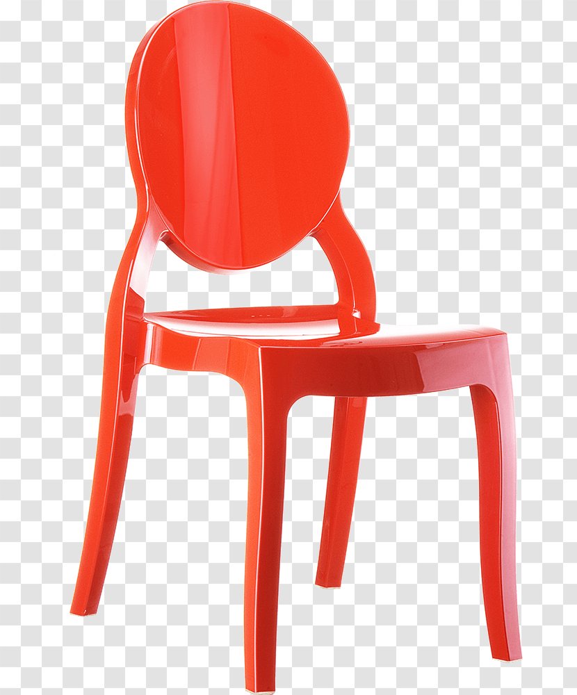 Chair Plastic Red Furniture Table Transparent PNG