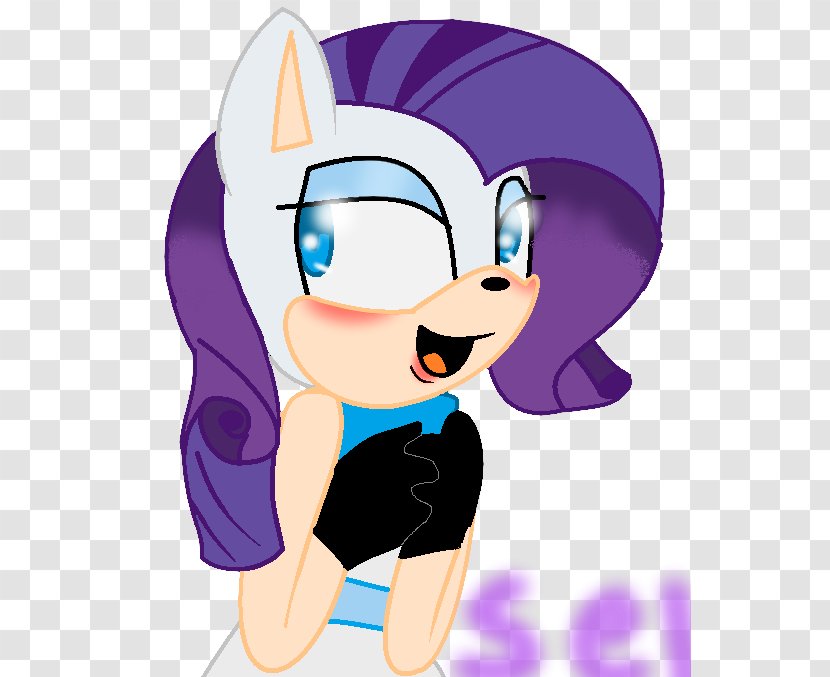 Rarity Sonic Drive-In Fluttershy Horse Purple - Silhouette - Cartoon Transparent PNG