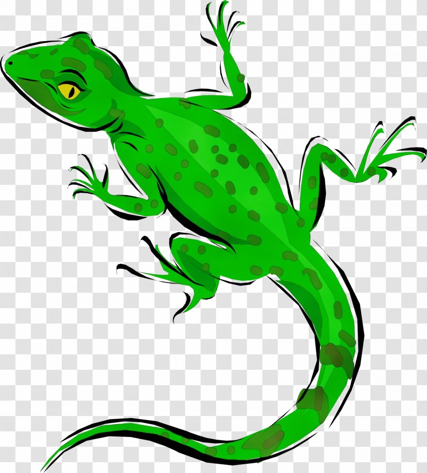 Lizard Green Reptile European Clip Art - Tail - Scaled Transparent PNG