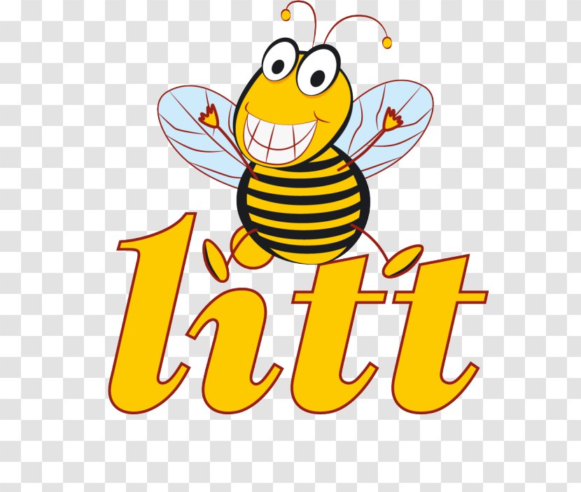 Honey Bee Cartoon Clip Art - Yellow Transparent PNG