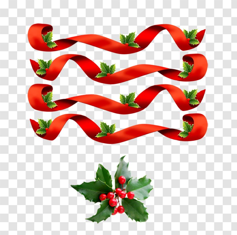 Tabasco Pepper Ribbon Christmas Carol Cockade - Cayenne Transparent PNG