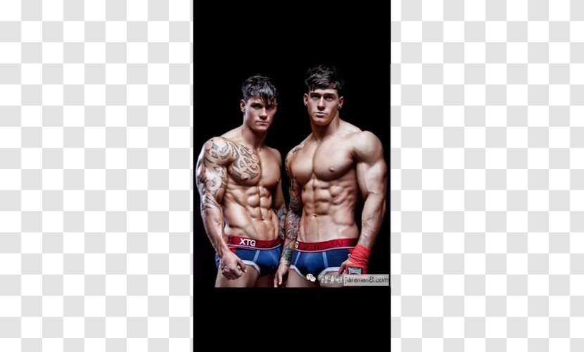 Twin Muscle Male Exercise Bodybuilding - Frame - Junzi Transparent PNG