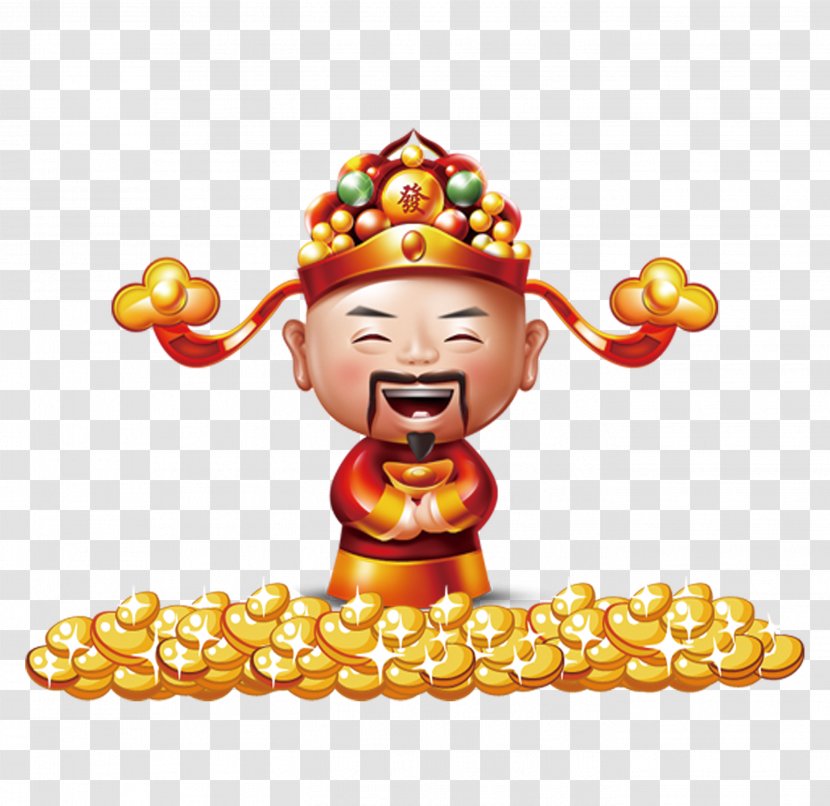 Caishen Chinese New Year - Cdr - God Of Wealth Transparent PNG