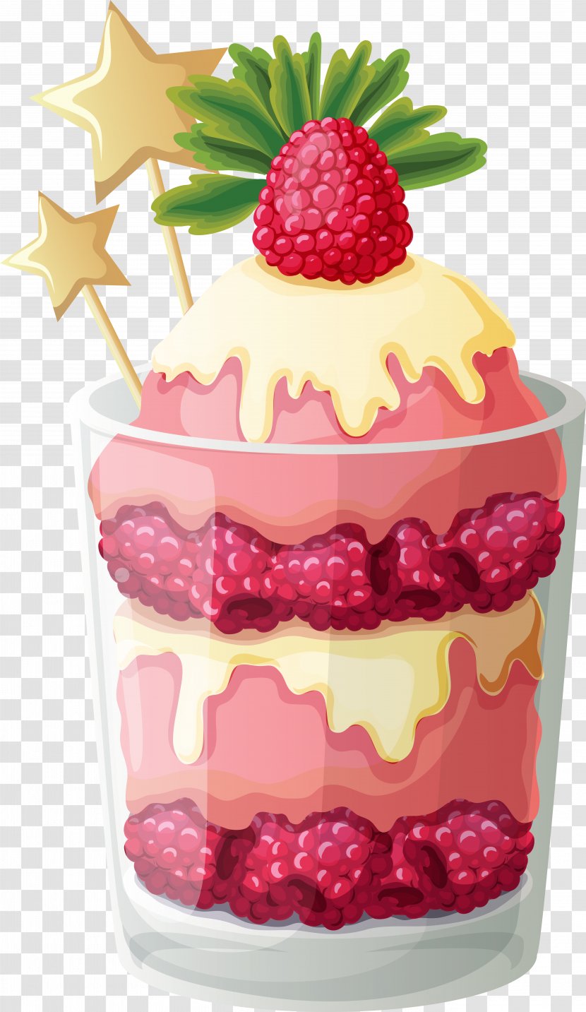 Ice Cream Clip Art Parfait Dessert Cupcake - Frozen - Sundae Transparent PNG