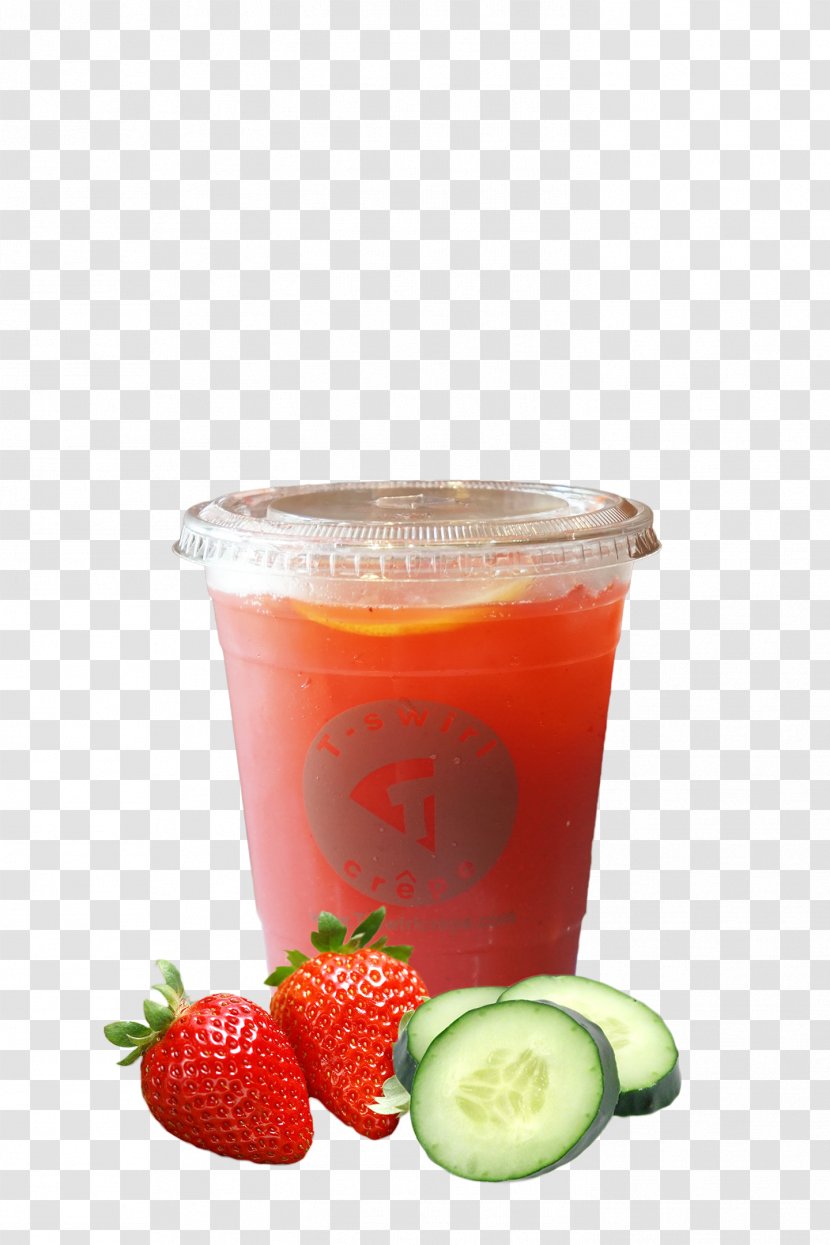 Strawberry Juice Smoothie Iced Tea Non-alcoholic Drink - Matcha - Ice Transparent PNG