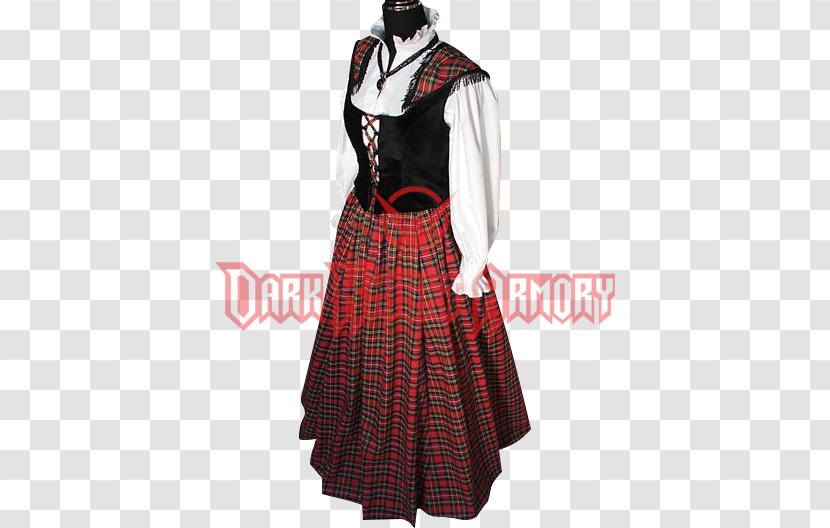 Scotland Highland Dress Tartan Costume Clothing - Plaid Transparent PNG