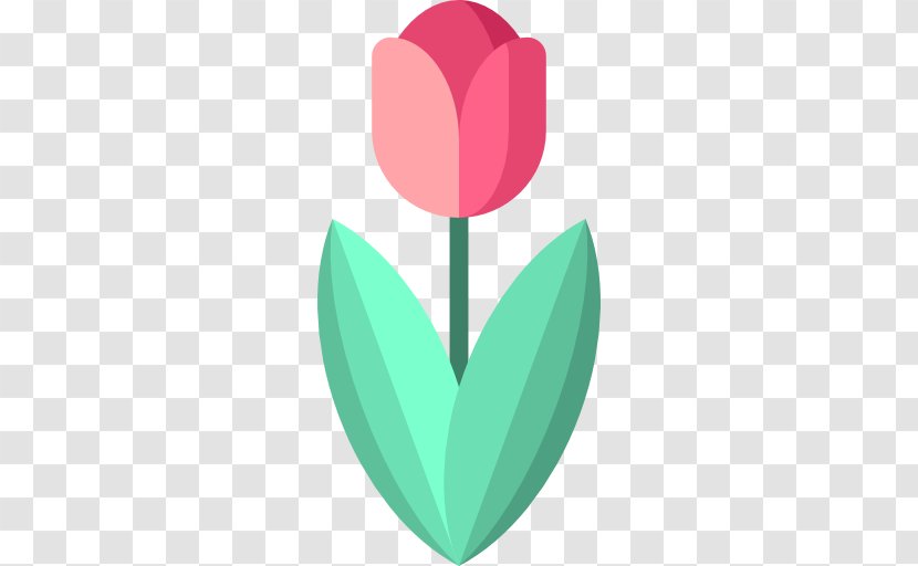 Tulip Green Petal Clip Art - Flower - Valentines Day. Transparent PNG