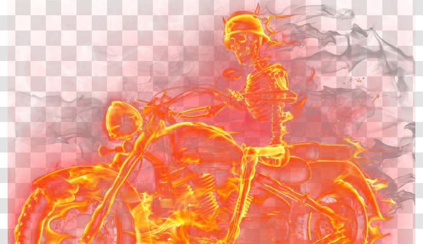 Light Flame Fire Skull - Tree - Golden Man Transparent PNG