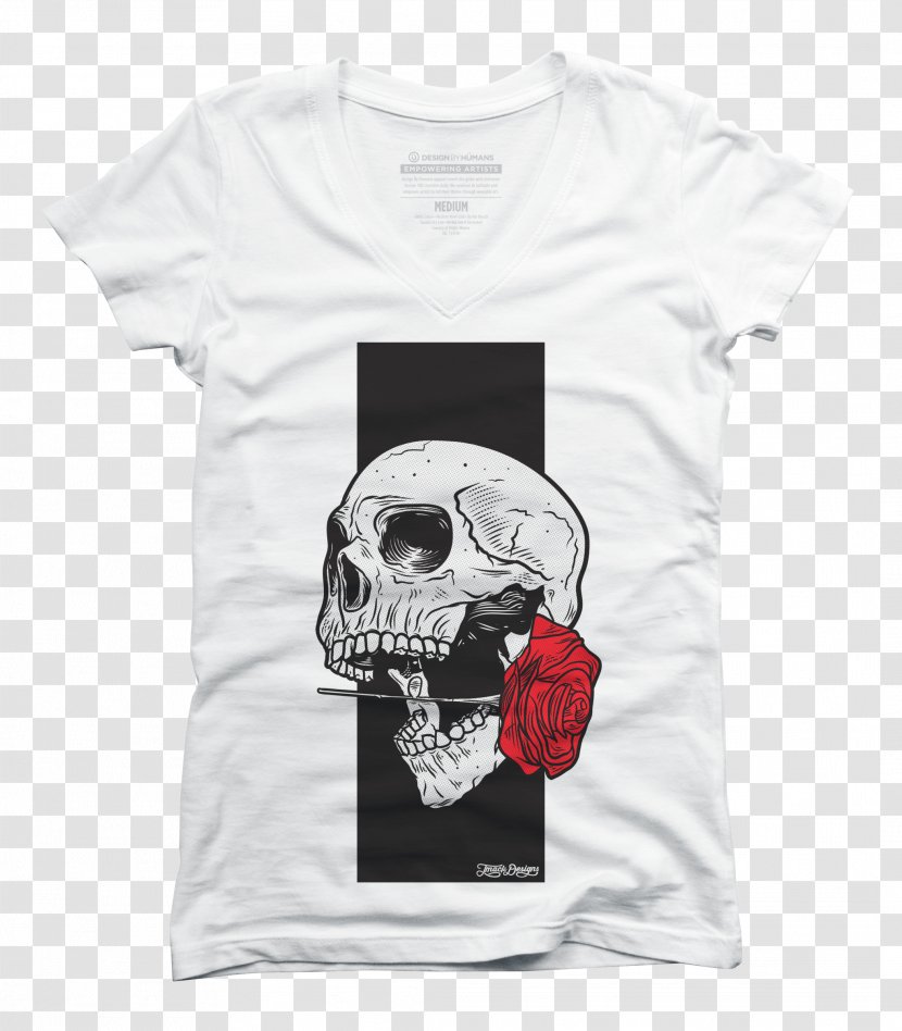 Printed T-shirt Sleeve Clothing - Skull Transparent PNG