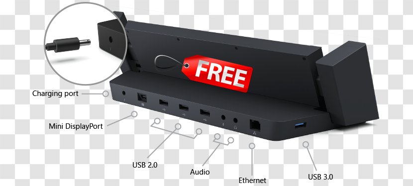 Surface Pro 3 4 Microsoft Docking Station - Desktop Computers - Macbook Motherboard Battery Transparent PNG