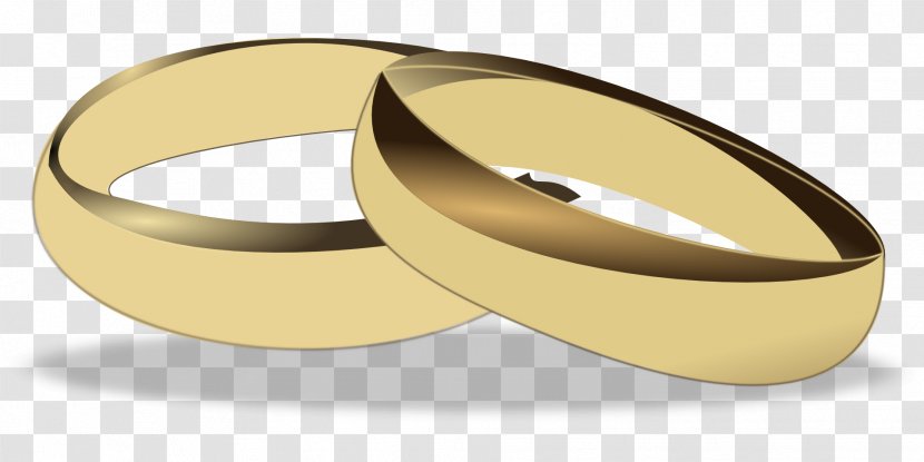 Wedding Ring Engagement Clip Art - Gold - Rings Transparent PNG