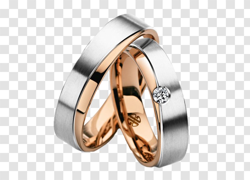 Wedding Ring Diamond - Platinum Transparent PNG