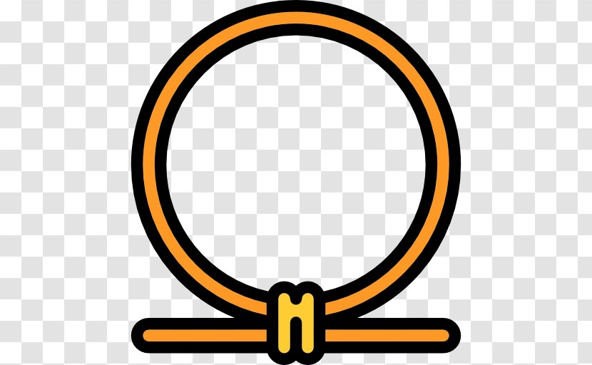 Ancient Egypt Shen Ring Symbol Icon - Yellow - Rope Transparent PNG