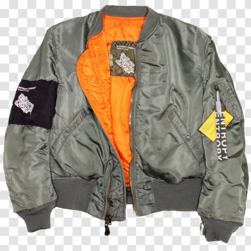 Leather Jacket Flight MA-1 Bomber Clothing Transparent PNG