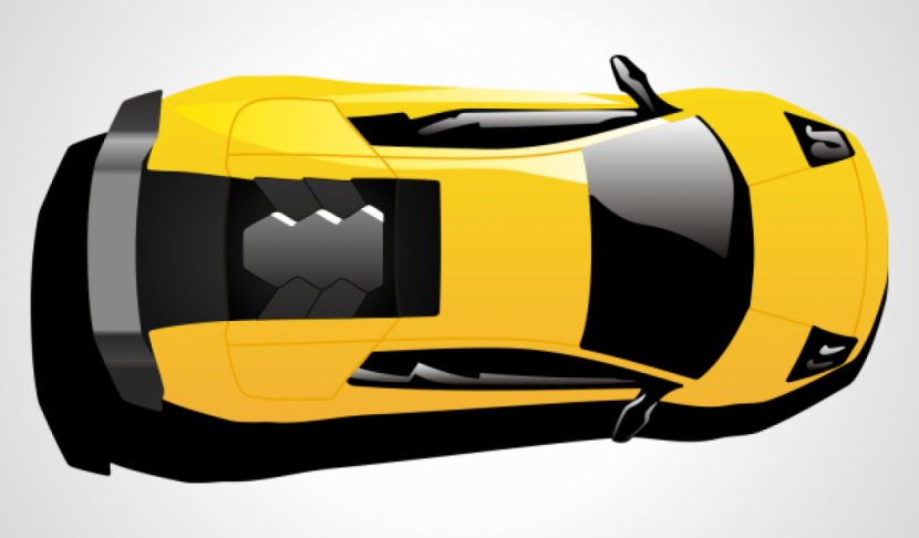 Sports Car Lamborghini Porsche 911 GT3 - Vehicle Door - Overhead Cliparts Transparent PNG