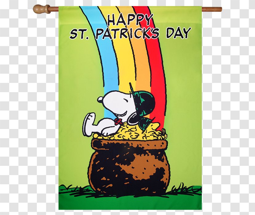Snoopy Its The Easter Beagle, Charlie Brown Woodstock Peanuts - Flower - Pot Of Gold Picture Transparent PNG