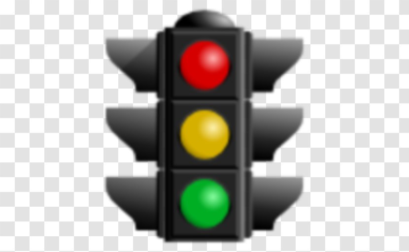 Traffic Light Sign Roadworks - Amber Transparent PNG