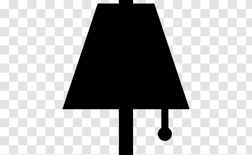 Light Fixture Black & White Pictogram - Triangle - Cordon Transparent PNG